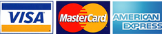Visa, MasterCard and American Express