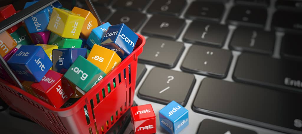 Popular domain extensions for registration