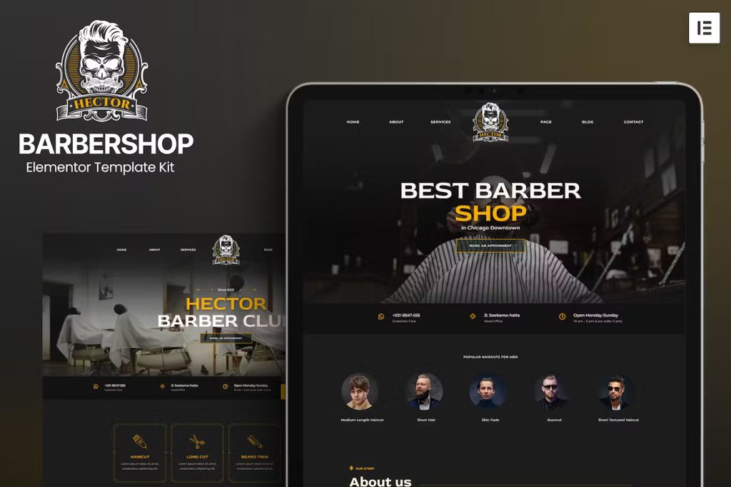 Hectre Barborshop Template