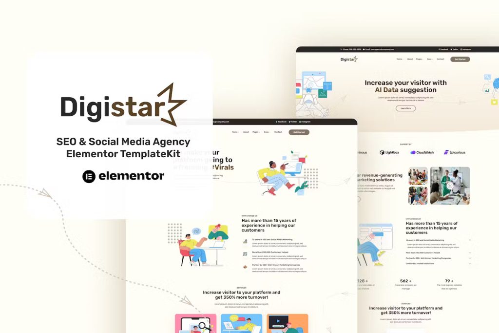 Digistar Elementor Template