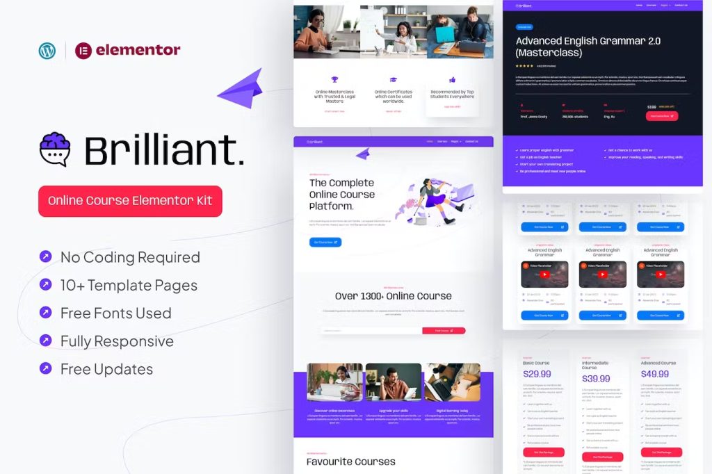 Brilliant Onlinecourse Template