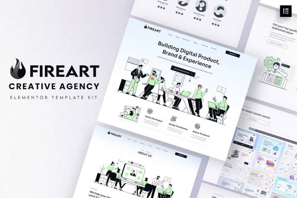 Fire Art Agency Template