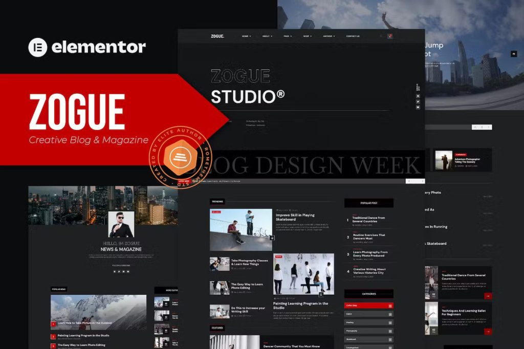 Zogue Studio Blog Template