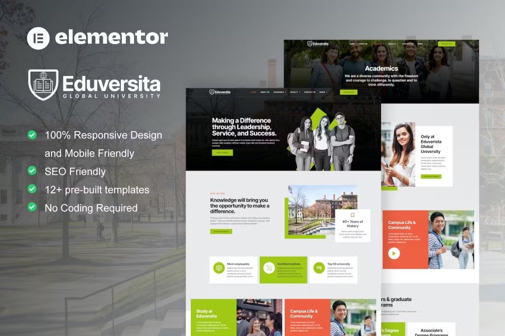 Eduversita University Template