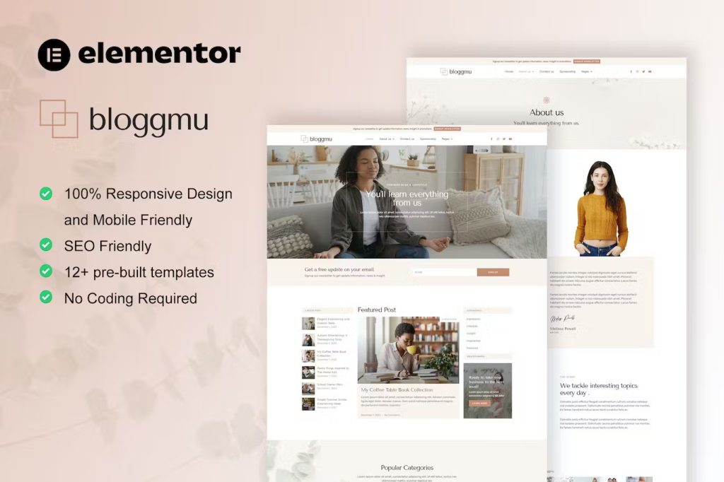 Bloggmu Elementor Template
